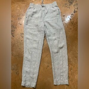 Linen drawstring pants